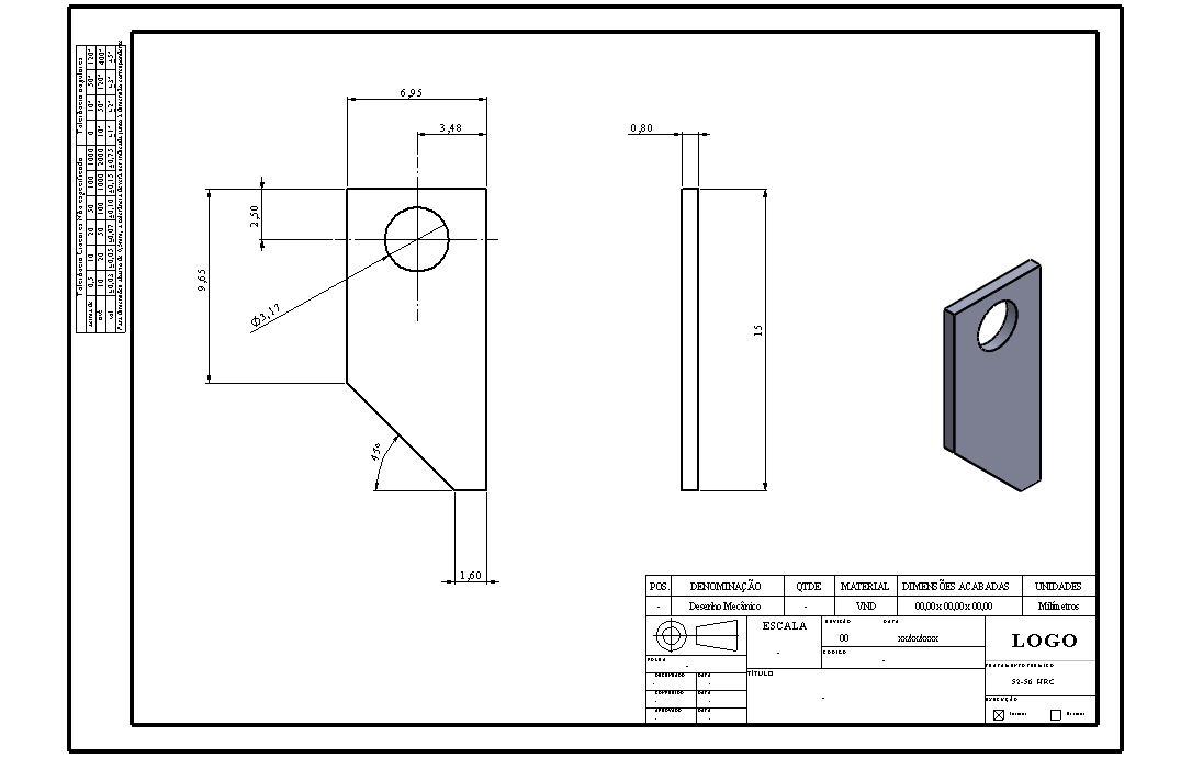 Projeto/Produto/Desenho técnico