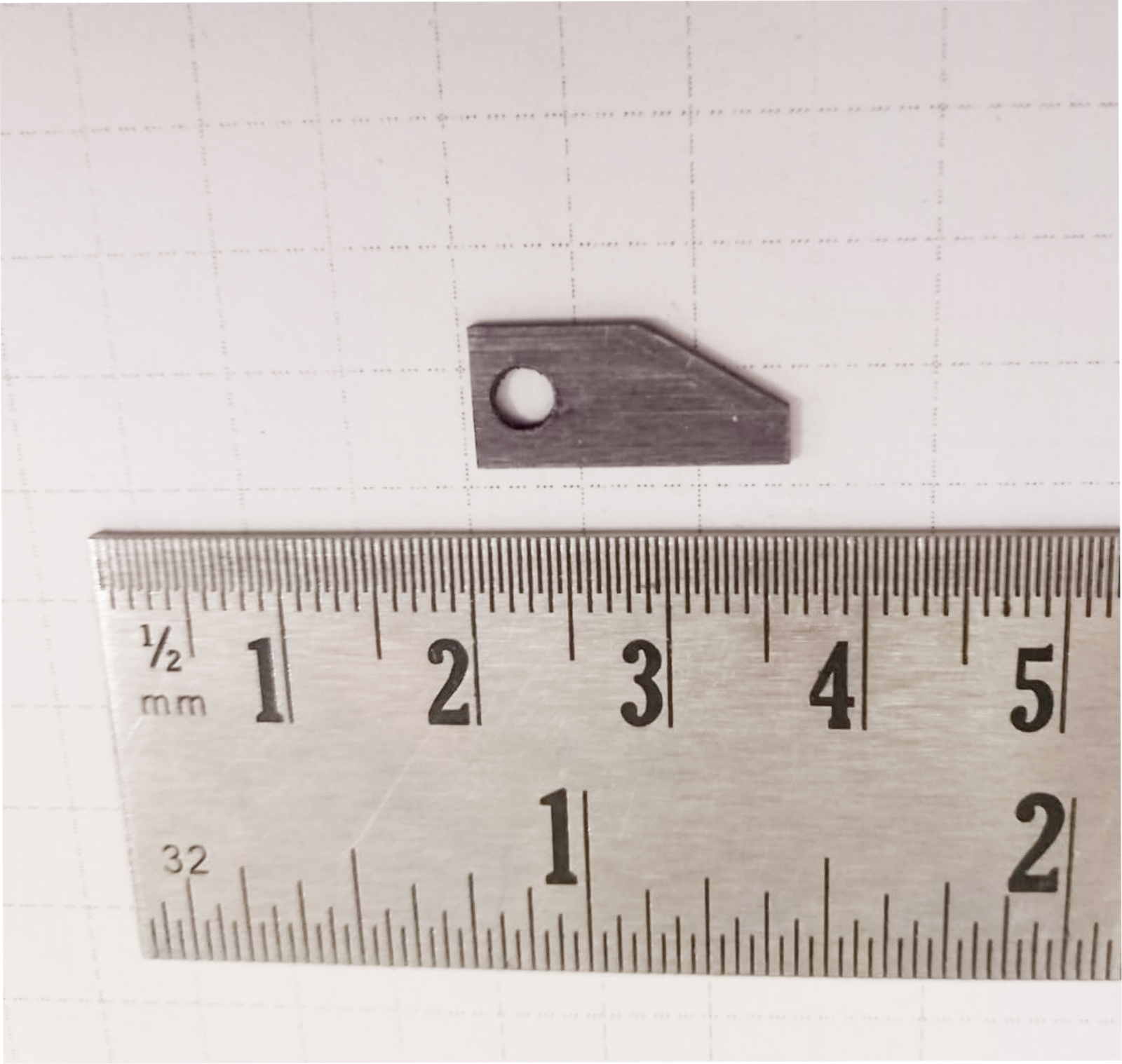 Desenho tecnico/projeto/Peça usinada nova